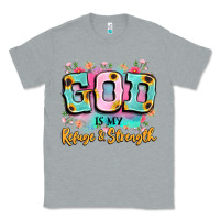 Heather Grey god is my refuge and strength Classic Tee - LillyAllenDesigns
