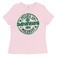 Bubblegum Pink prone to shenanigans and malarkey Ladies Tee - MaliasSmallBusiness