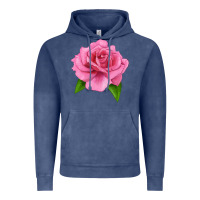 Vintage Denim Perfume Delight Rose Vintage Hoodie - LillyAllenDesigns