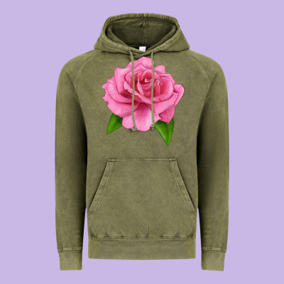 Perfume Delight Rose Vintage Hoodie Designed By Lillyallendesigns