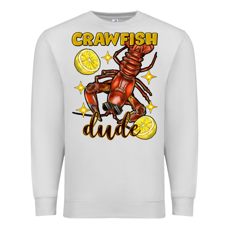 Mardi Gras Crawfish Dude Premium Sweatshirt by FaDigitalArtStudio | Teevron