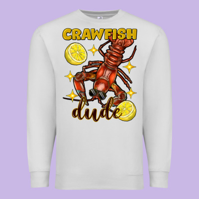 Mardi Gras Crawfish Dude Premium Sweatshirt Designed By Fadigitalartstudio