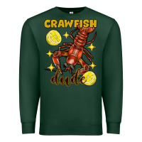 Sports Green mardi gras crawfish dude Premium Sweatshirt - FaDigitalArtStudio