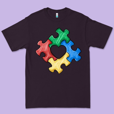 Autism Puzzle Premium Tee Designed By Maliassmallbusiness
