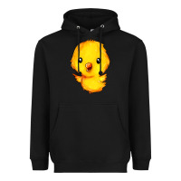 Black chick Heavyweight Hoodie - FaDigitalArtStudio