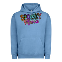 Pigment Pebble Blue spooky mama Urban Hoodie - SublimationCraftShop
