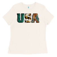 Bone usa basic bold font western Ladies Tee - Jasminsmagicworld
