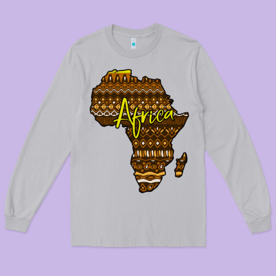 Africa Long Sleeve Tee Designed By Bettercallsaul