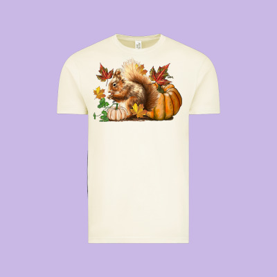 Fall Squirrel Vintage Tee Designed By Lillyallendesigns