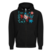 Black i am snow cute Zipper Hoodie - OliviaCreatesArt