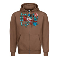 Chestnut i am snow cute Zipper Hoodie - OliviaCreatesArt