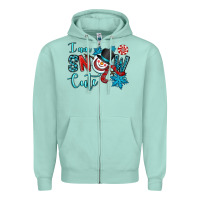 Seafoam i am snow cute Zipper Hoodie - OliviaCreatesArt