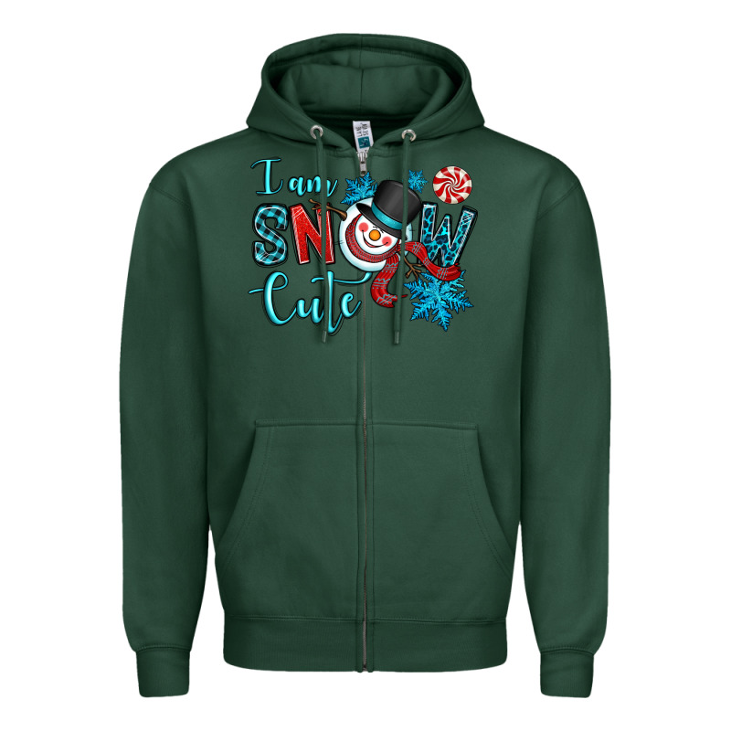 I Am Snow Cute Zipper Hoodie by OliviaCreatesArt | Teevron