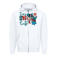 White i am snow cute Zipper Hoodie - OliviaCreatesArt
