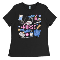 Can't Talk Right Now Doing Nurse Stuff Ladies Tee | Teevron