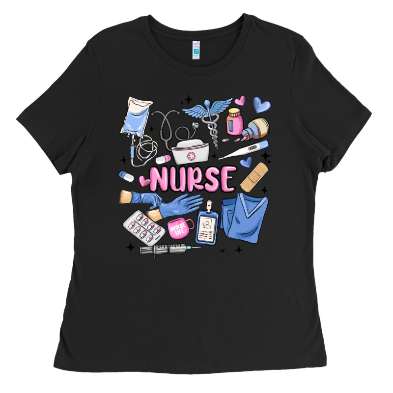 Can't Talk Right Now Doing Nurse Stuff Ladies Tee by MaliasSmallBusiness | Teevron