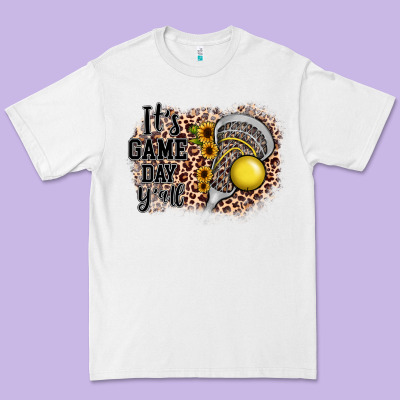 It's Game Day Y'all Lacrosse Premium Tee Designed By Jahusdesignshop
