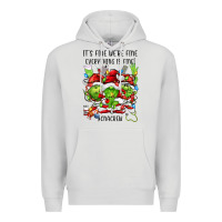 Dove Grey its fine were fine everything is fine cnacrew Premium Hoodie - FaDigitalArtStudio