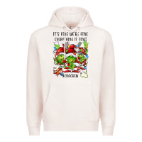 Pale Pink its fine were fine everything is fine cnacrew Premium Hoodie - FaDigitalArtStudio
