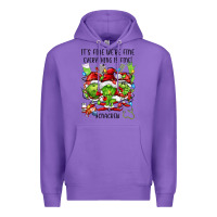 Purple its fine were fine everything is fine cnacrew Premium Hoodie - FaDigitalArtStudio