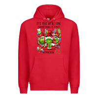 Red its fine were fine everything is fine cnacrew Premium Hoodie - FaDigitalArtStudio