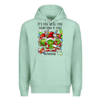 Seafoam its fine were fine everything is fine cnacrew Premium Hoodie - FaDigitalArtStudio