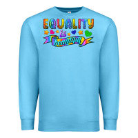 Ocean Blue Equality Is Beautiful Premium Sweatshirt - BundleAndBundleShop