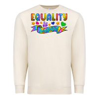Sandshell Equality Is Beautiful Premium Sweatshirt - BundleAndBundleShop