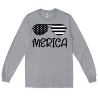 Heather Grey Merica Long Sleeve Tee - Bettercallsaul