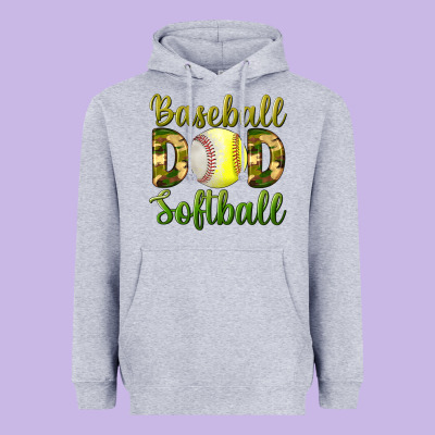 Baseball Dad Softball Heavyweight Hoodie Designed By Bundleandbundleshop