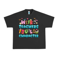 Pigment Black weird teachers build character Urban Heavy Tee - Artiststas