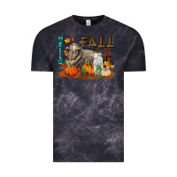 Cloud Black Hello Fall Merino Wool Sheep Vintage Tee - LillyAllenDesigns