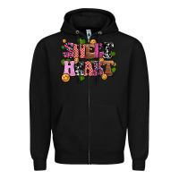 Black sweetheart olivia Zipper Hoodie - OliviaCreatesArt