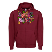 Burgundy sweetheart olivia Zipper Hoodie - OliviaCreatesArt