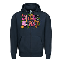 Navy sweetheart olivia Zipper Hoodie - OliviaCreatesArt