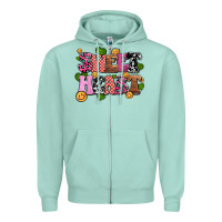 Seafoam sweetheart olivia Zipper Hoodie - OliviaCreatesArt
