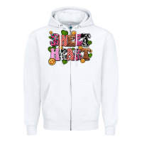 White sweetheart olivia Zipper Hoodie - OliviaCreatesArt
