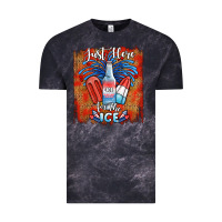 Cloud Black just here for the ice Vintage Tee - JahusDesignShop