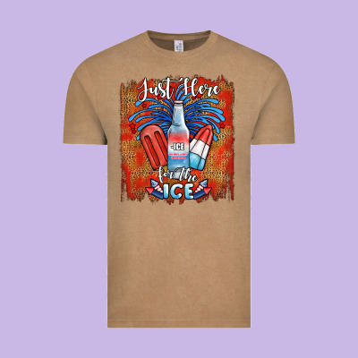 Just Here For The Ice Vintage Tee Designed By Jahusdesignshop