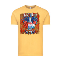 Vintage Mustard just here for the ice Vintage Tee - JahusDesignShop