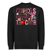 Cupid's Favorite Teacher Valentine's Day Heavyweight Sweatshirt | Teevron