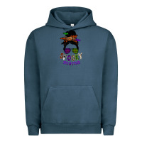 Pigment Midnight Navy spooky mama Urban Hoodie - SublimationCraftShop