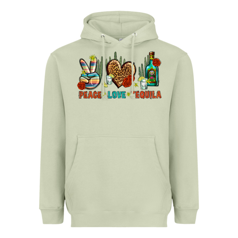 Peace Love Tequila Heavyweight Hoodie by BundleAndBundleShop | Teevron