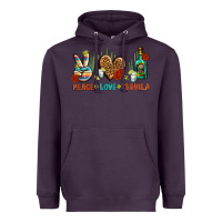 Plum Peace Love Tequila Heavyweight Hoodie - BundleAndBundleShop