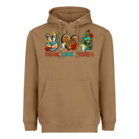Toasted Coconut Peace Love Tequila Heavyweight Hoodie - BundleAndBundleShop