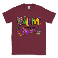 Burgundy rollin' with my krewe mardi gras Classic Tee - LillyAllenDesigns