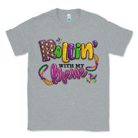 Heather Grey rollin' with my krewe mardi gras Classic Tee - LillyAllenDesigns