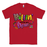 Red rollin' with my krewe mardi gras Classic Tee - LillyAllenDesigns