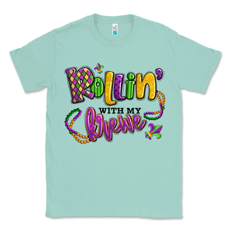 Rollin' With My Krewe Mardi Gras Classic Tee by LillyAllenDesigns | Teevron