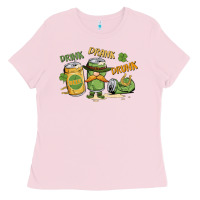 Bubblegum Pink deink drank drunk st. patrick's day Ladies Tee - MaliasSmallBusiness